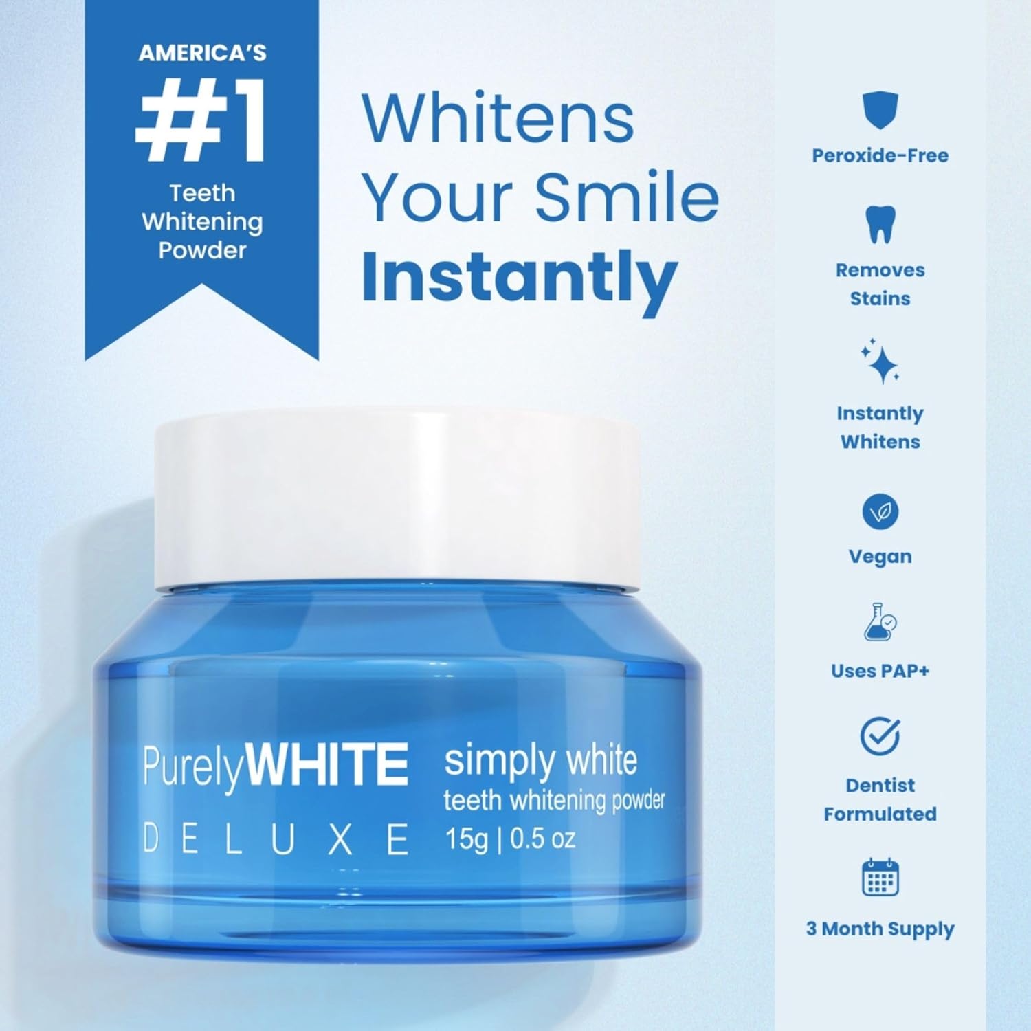 PurelyWHITE | Teeth Brightening Powder